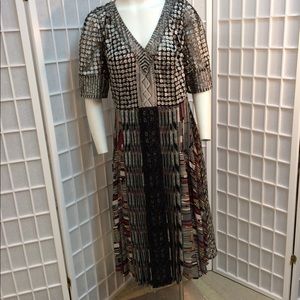 Byron Lars size 16 laser cut 3D dress